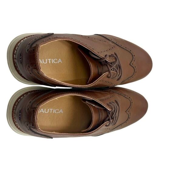 Nautica Wing deck Pebbled Oxford  Shoes men Sz 12 Relaxed Work Attire versatile - Picture 12 of 15